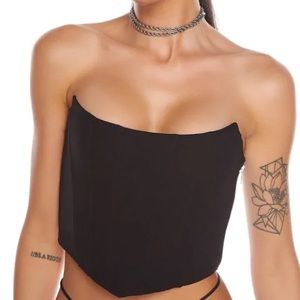 Steele Tops | Steele Ren Black Corset Bustier | Color: Black | Size: XS